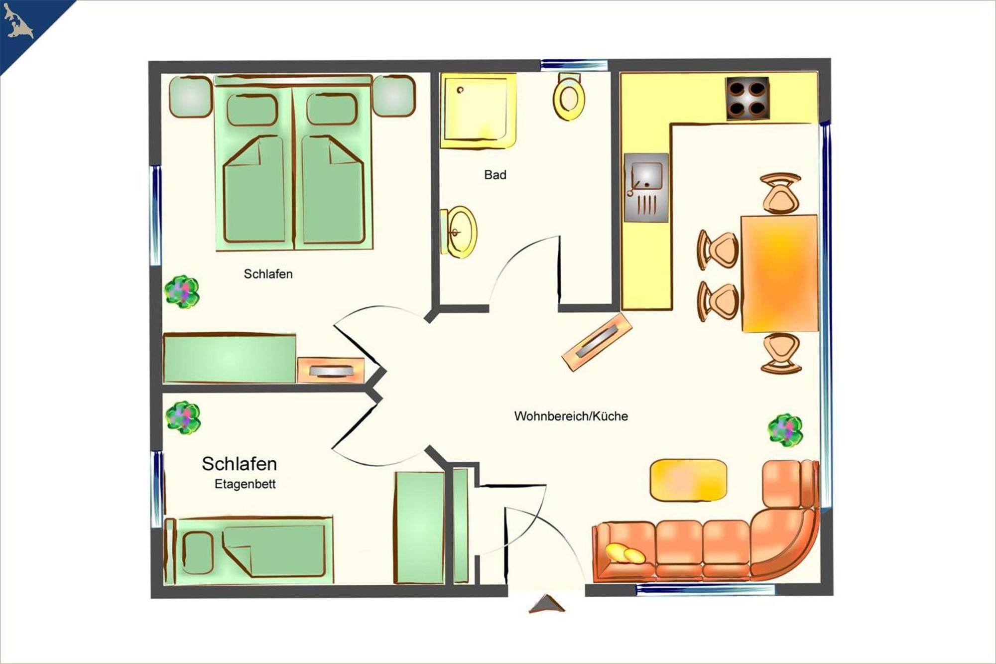 Villa Doris Bng 9 Auritz 塞巴特黑灵斯多夫 外观 照片